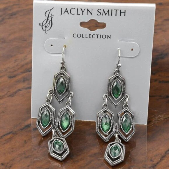 NWT Vintage Jaclyn Smith Dangle Earrings New Old Stock - Picture 1 of 4